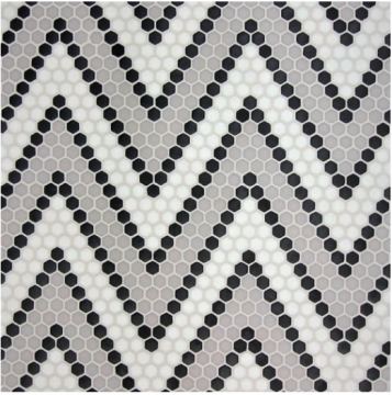 Geometro Classic Amiens, Recycled Glass Tile